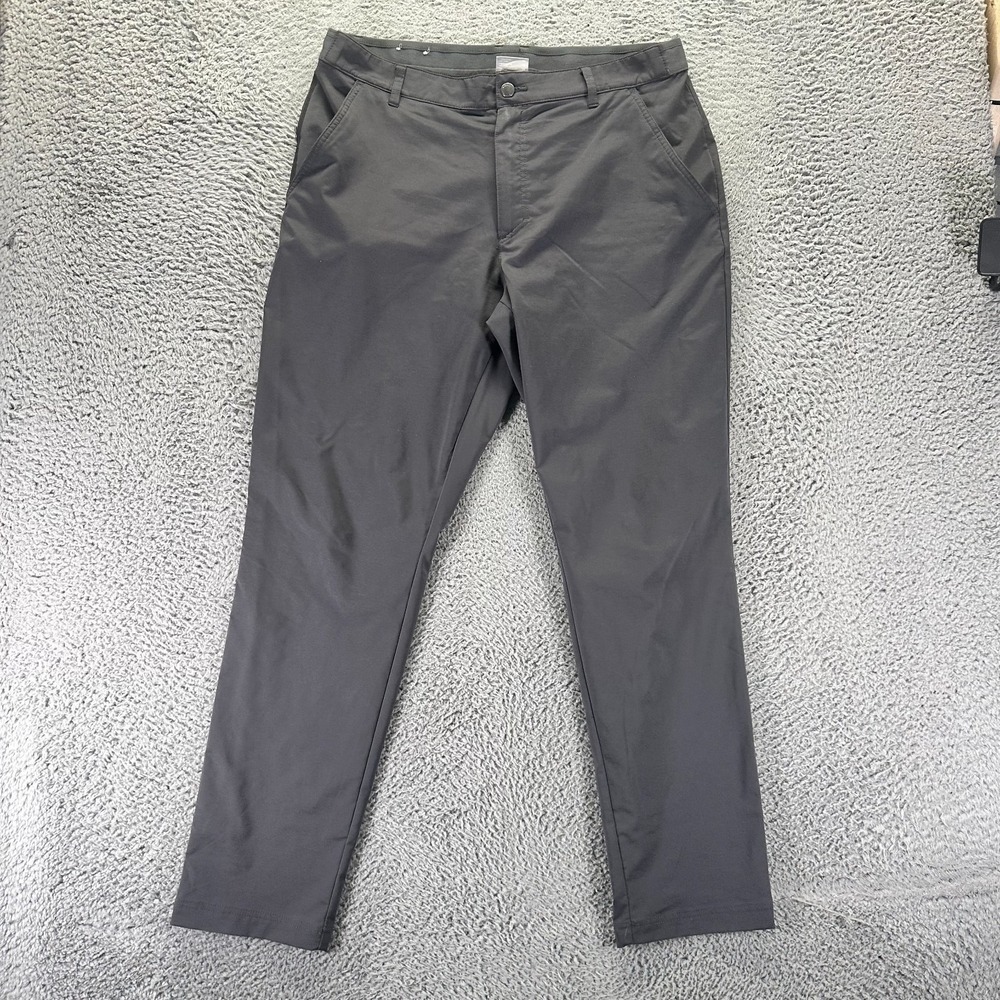 Columbia Omni-Shield Pant Mens 36x32 Gray Polyester Khakis Straight Leg Stretch